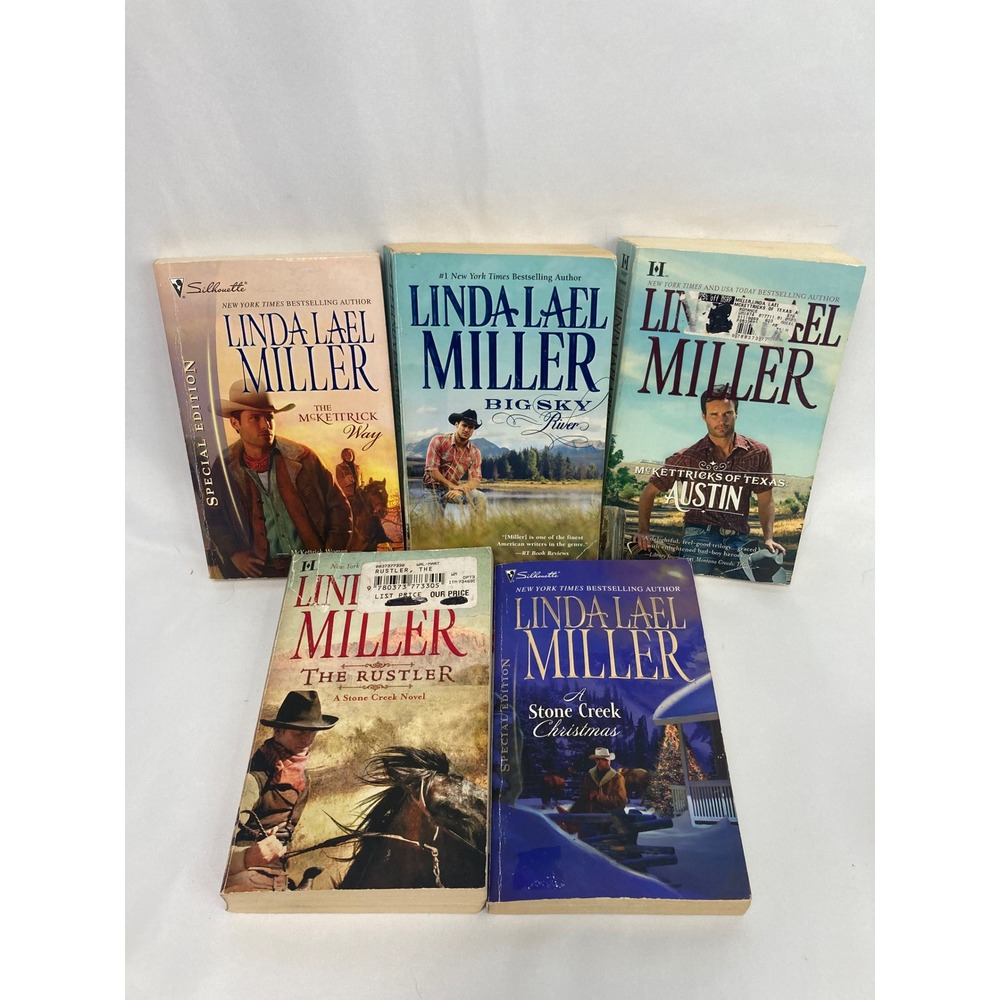 Linda Lael Miller Cowboy Romance Paperback Lot of 5 McKettrick Stone Creek